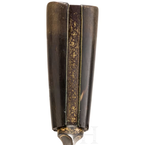 A Persian kard with wootz-Damascus blade, circa 1800