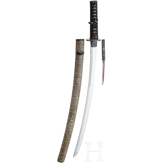 A Wakizashi with early Shinto-period blade
