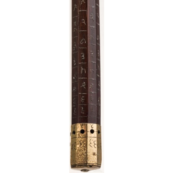 An Indian short spear with inlaid scaling, circa 1800