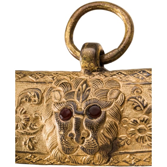 An Indian gilt-copper hilted shamshir, probably Kutch, 19th century
