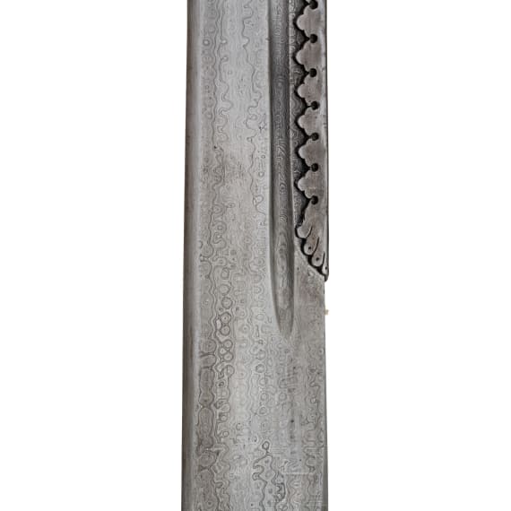 An Indian kandha with Damascus blade, circa 1900