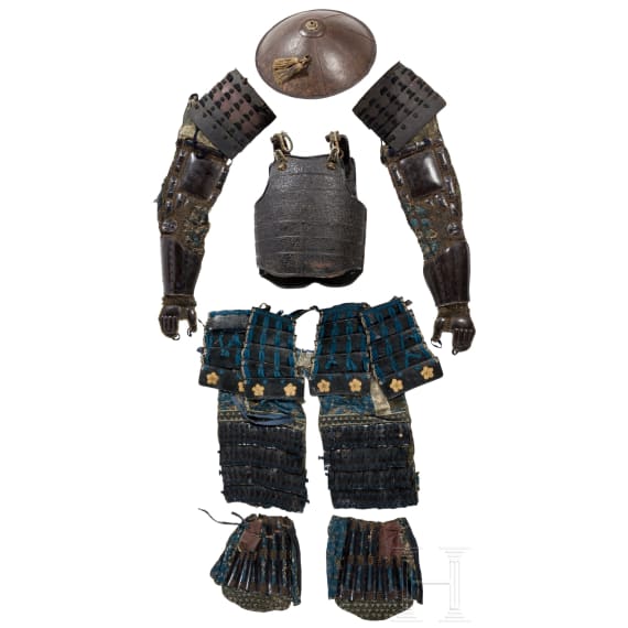 A Japanese suit of armour, late Edo period