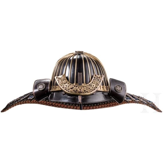 A Japanese Myochin suji kabuto, mid Edo period