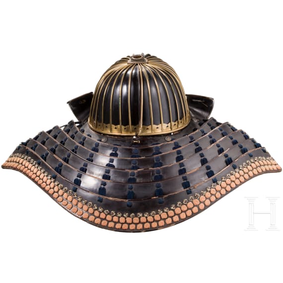 A Japanese Myochin suji kabuto, mid Edo period