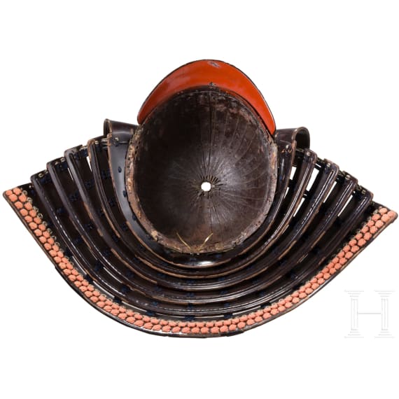 A Japanese Myochin suji kabuto, mid Edo period