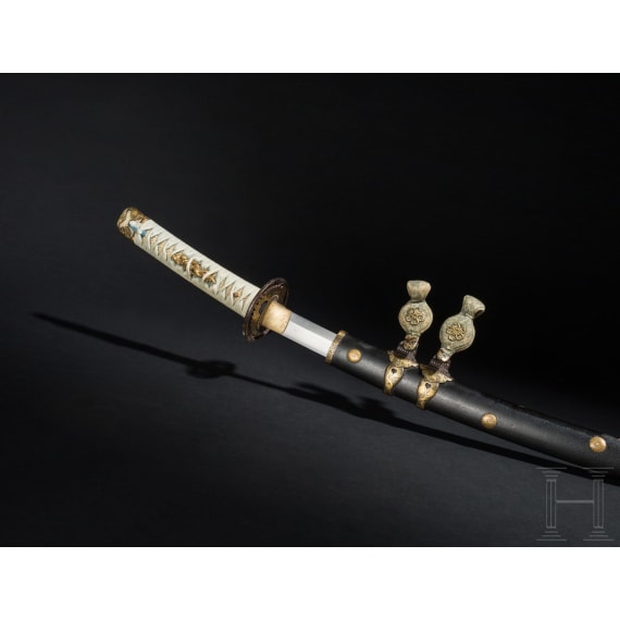 An o-wakizashi, signed Nagahiro, Momoyama period, circa 1580-1600
