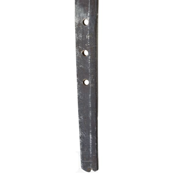 A Tachi blade in shirasaya, signed "Bishu Osafune Morihisa", dated 1392