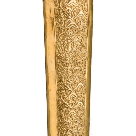 A gold-mounted Javanese kris, circa 1900