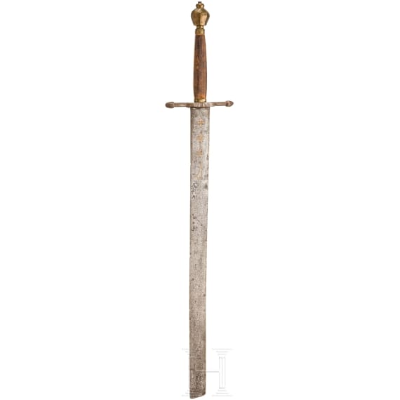 An executioner's sword, a historicism in the style of the 17th century