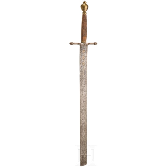 An executioner's sword, a historicism in the style of the 17th century