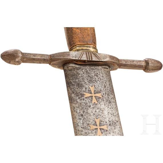 An executioner's sword, a historicism in the style of the 17th century