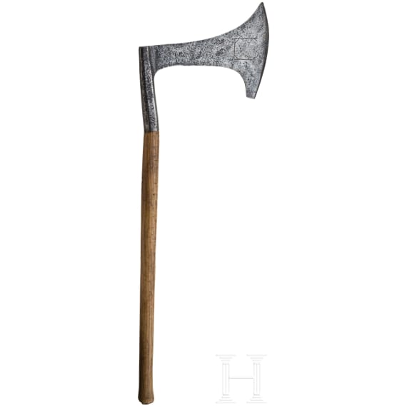 Executioner's axe in the style of the 16th/17th century, iron, circa 1900