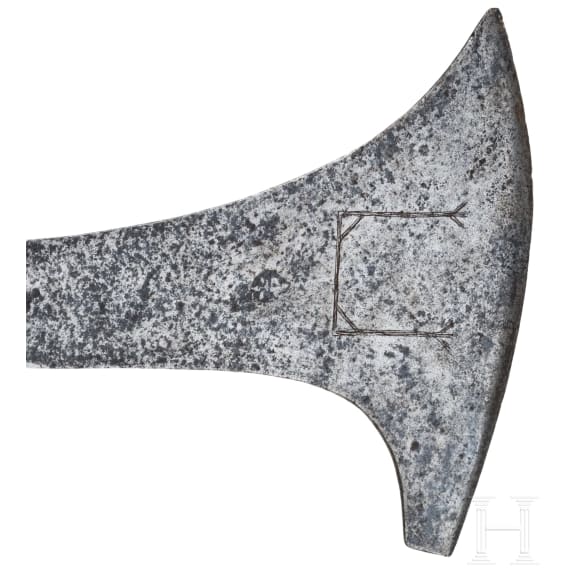 Executioner's axe in the style of the 16th/17th century, iron, circa 1900