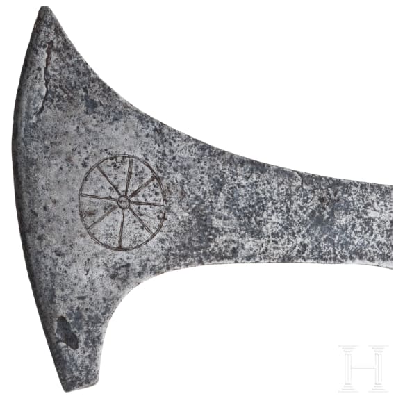 Executioner's axe in the style of the 16th/17th century, iron, circa 1900