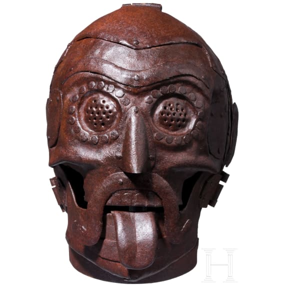 A skull-shaped mask of shame, German historicism