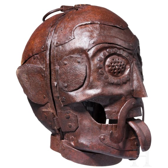 A skull-shaped mask of shame, German historicism