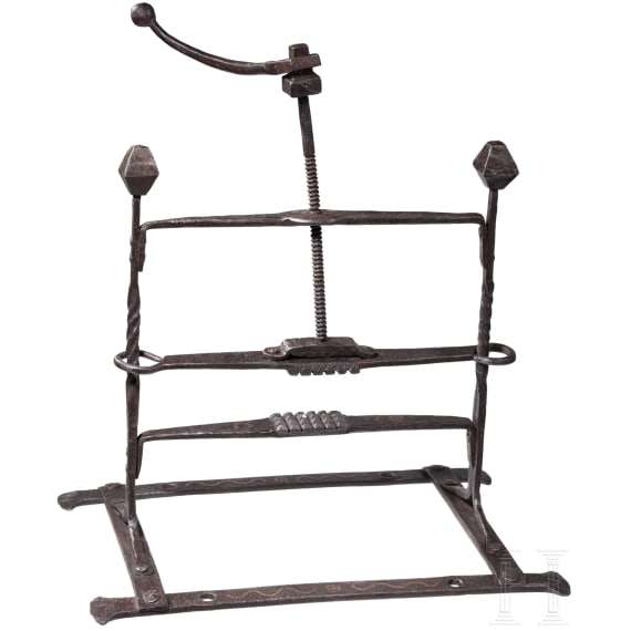 A hand press, German, historicism in the style of the 16th century