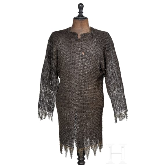 A heavy German mail shirt, circa 1500