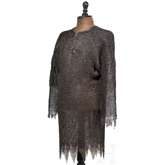 A heavy German mail shirt, circa 1500