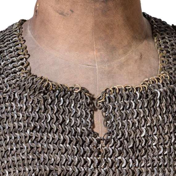 A heavy German mail shirt, circa 1500