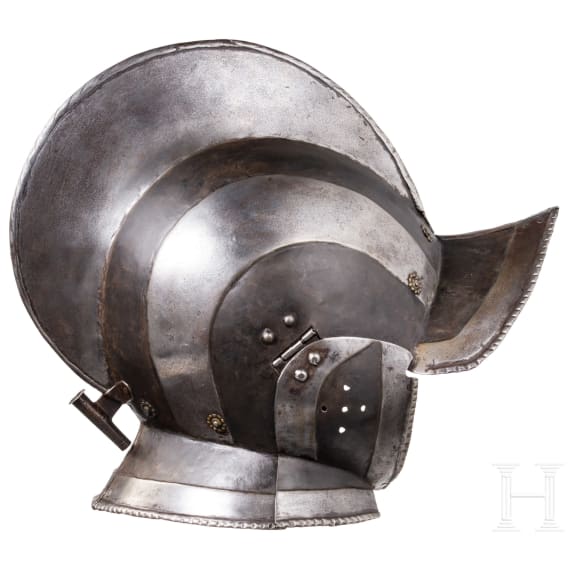 A northern German black-and-white burgonet, ca. 1560/70