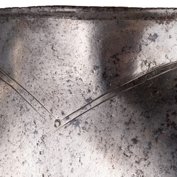 A German or Polish cuirass backplate, circa 1620