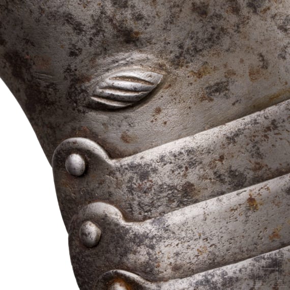 A pair of German armoured gauntlets, circa 1580