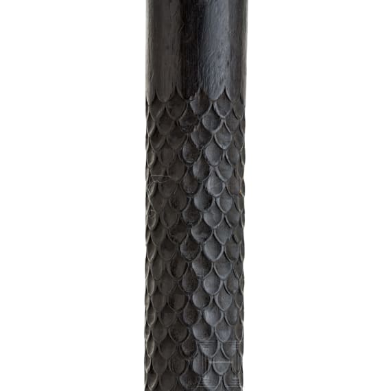 A Saxon boar spear with etched blade, circa 1600
