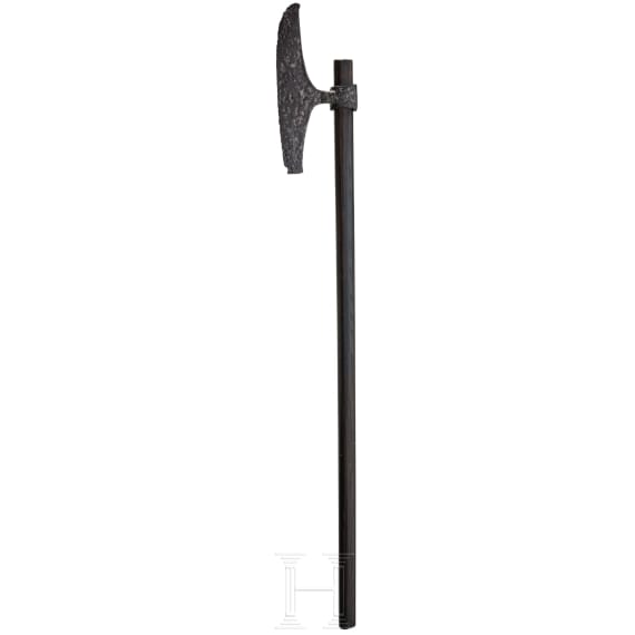 A late Byzantine iron battle axe, 13th/14th century.