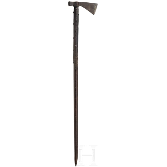 A German miner's axe, 17th/18th century