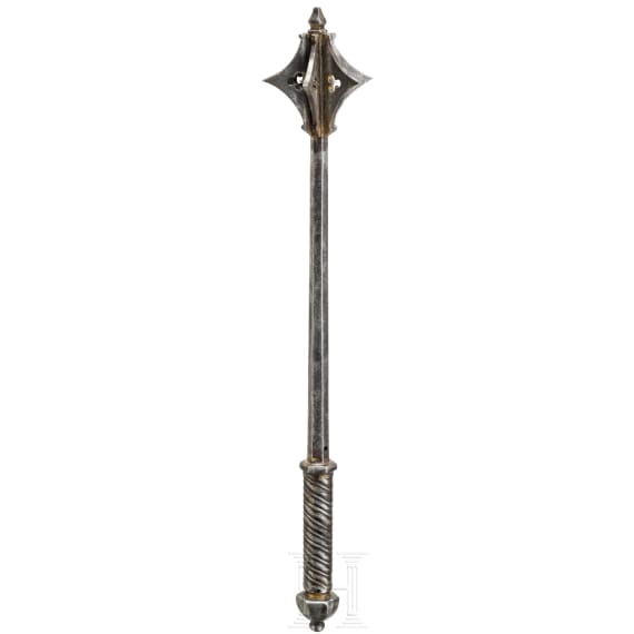 A mace in late Gothic style, historicism, circa 1900