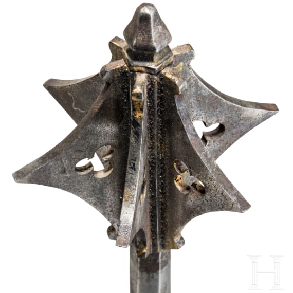 A mace in late Gothic style, historicism, circa 1900