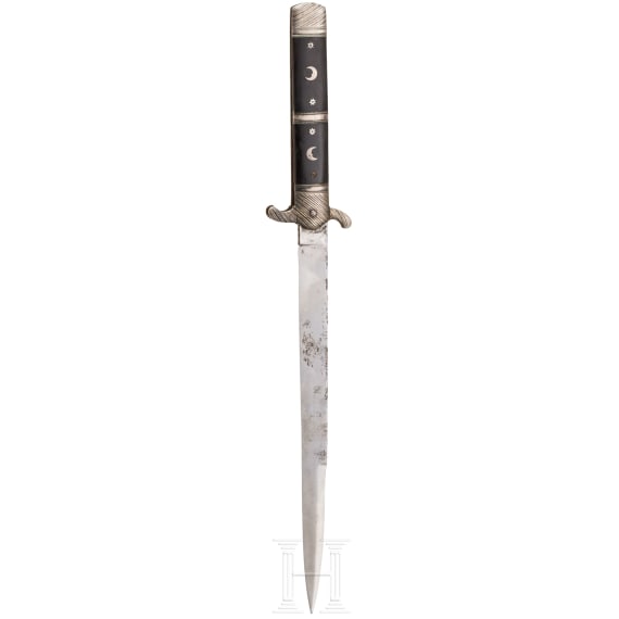 A silver-mounted flick knife, Ottoman(?), 2nd half of the 18th century