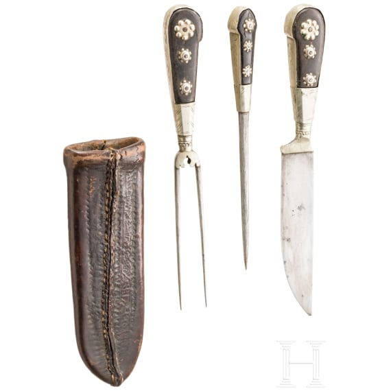 An Alpine carter's cutlery, circa 1800