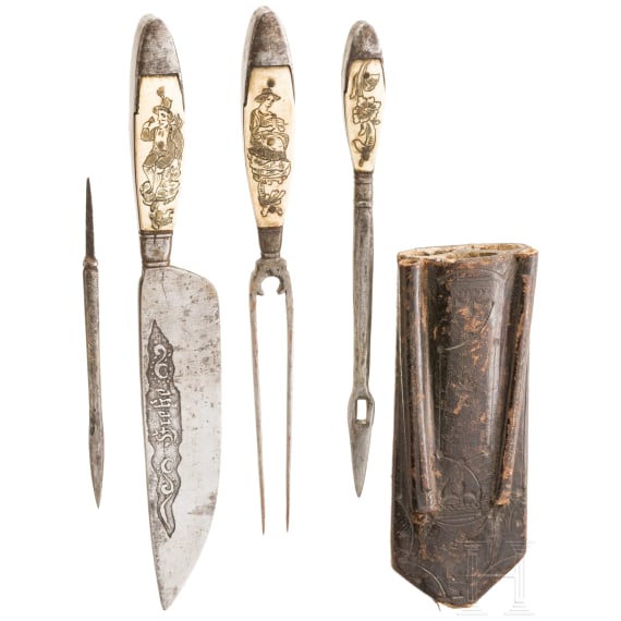 A Tyrolean carter's cutlery, Sterzing, circa 1800