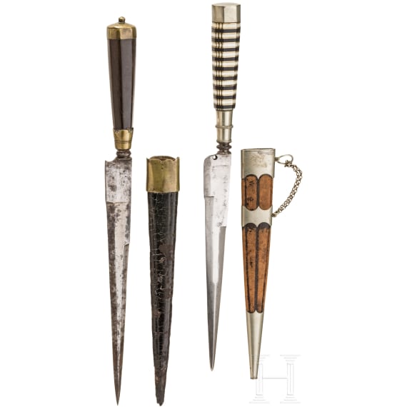 Two Corsican Vendetta daggers, mid-19th century