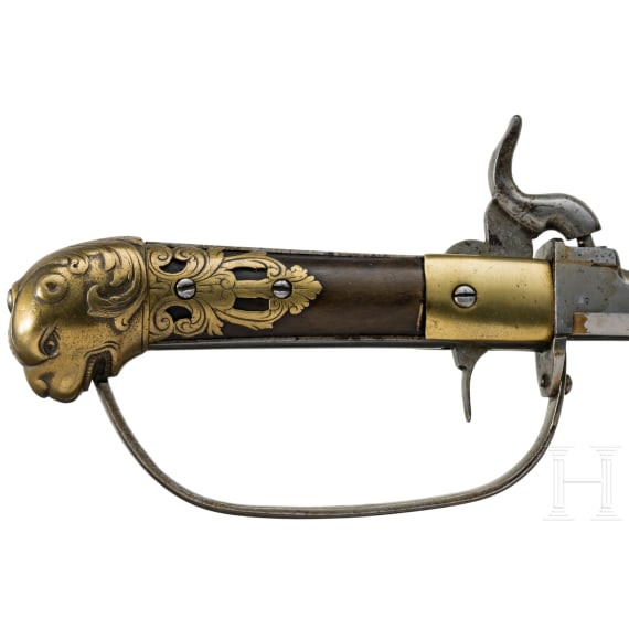 A German percussion shooting dagger, circa 1850