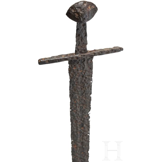 A German knightly sword, circa 1100-50