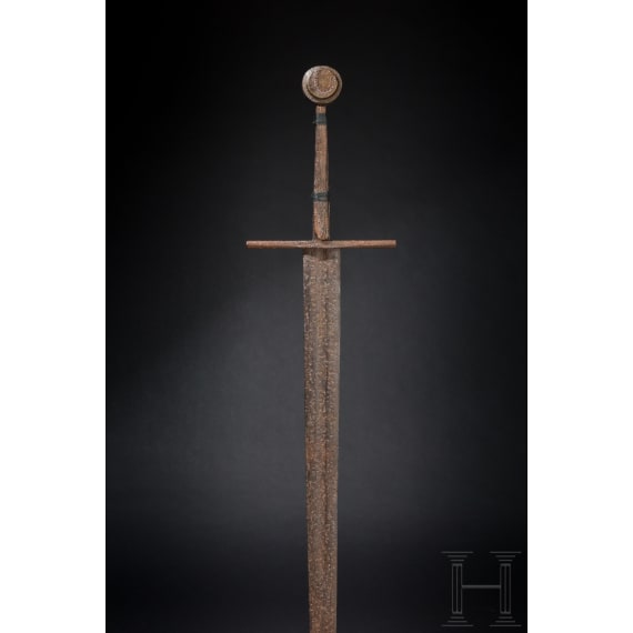 A fine German knightly sword with a Passau blade, 2nd half of the 14th century