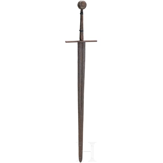 A fine German knightly sword with a Passau blade, 2nd half of the 14th century