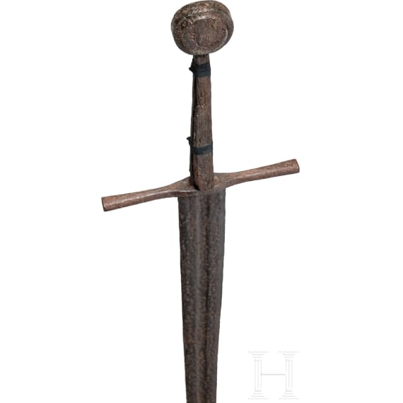A fine German knightly sword with a Passau blade, 2nd half of the 14th century