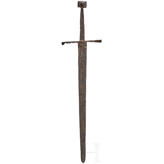 A Hungarian knightly hand-and-a-half sword, mid-15th century