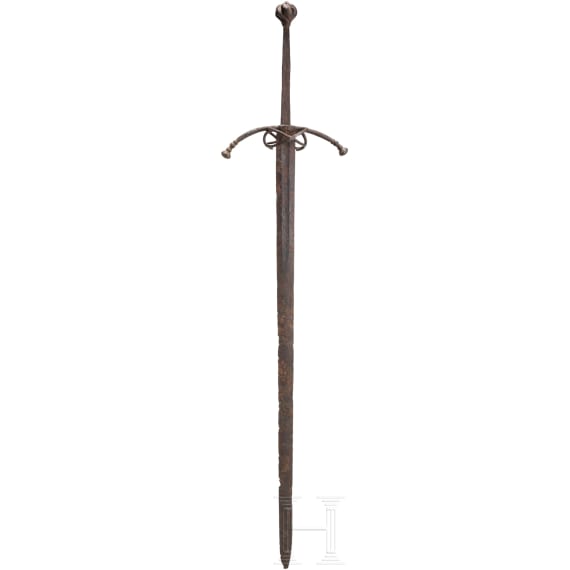 A southern German or Swiss hand-and-a-half sword, circa 1520/30