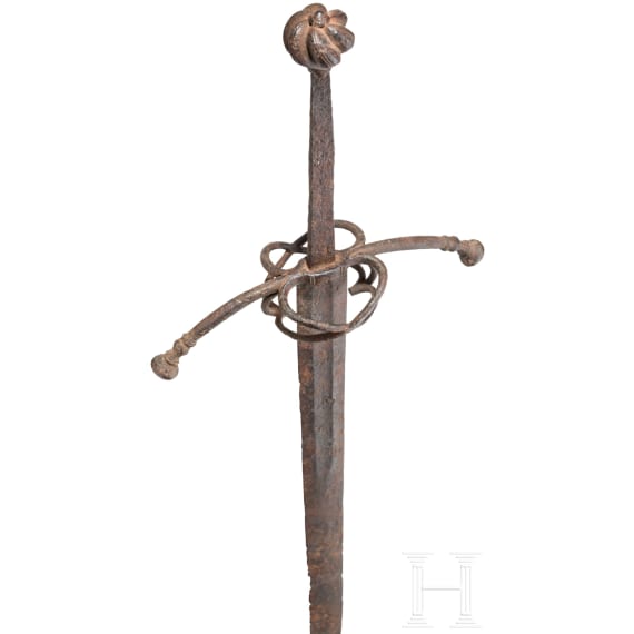 A southern German or Swiss hand-and-a-half sword, circa 1520/30