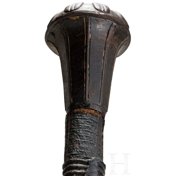 A southern German or Swiss two-handed combat sword with late Gothic blade, circa 1540/50
