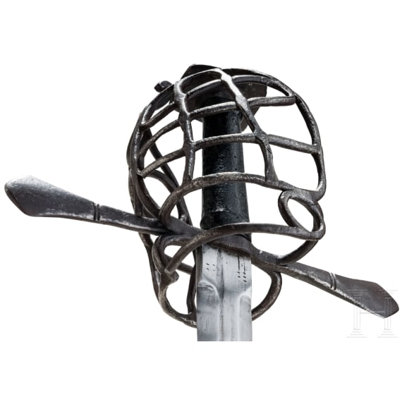 A South German basket-hilted campaign sword, circa 1570