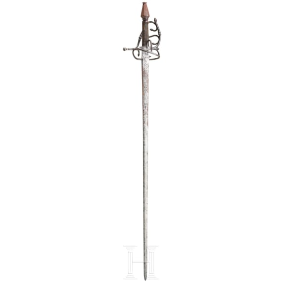 A German rapier, assembled from old parts, circa 1570 - 1600