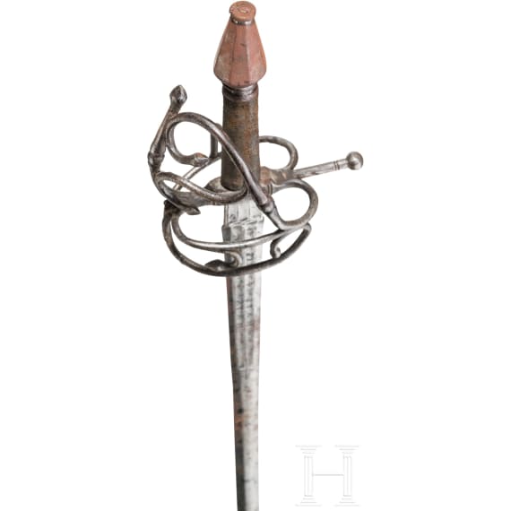 A German rapier, assembled from old parts, circa 1570 - 1600