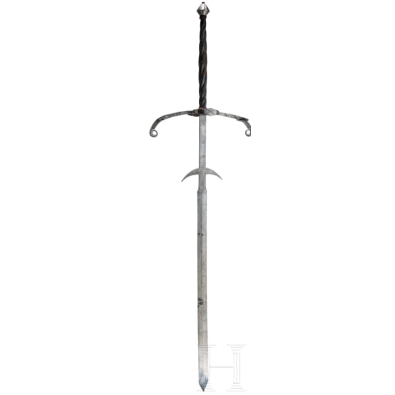 A German two-hand sword, circa 1600
