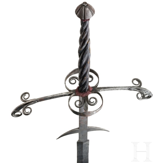 A German two-hand sword, circa 1600